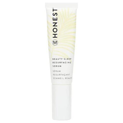 Honest Beauty Overnight Resurfacing Serum | Gently Exfoliates for Smooth Skin | 5 Types of AHA 's + Hyaluronic Acid | EWG Verified + Cruelty Free | 1 fl oz