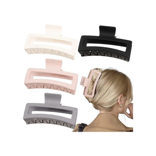 Extra Large Claw Clips for Thick Hair 5" Large Hair Clips for Women Girls Long Hair Big Claw Clips Oversized Jaw Clips for Curly Hair Strong Hold Non Slip