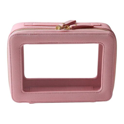 Toiletry bag waterproof cosmetic organizer with hanging hook for travelling