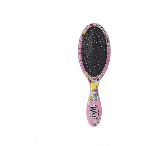 Wet Brush Disney Original Detangler Hair Brush - Peace Love, Pink - Comb for Women, Men and Kids - Wet or Dry - Removes Knots and Tangles - Natural, Straight, Thick, and Curly Hair