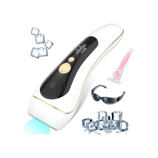 Laser Hair Removal for Women and Men, IPL Hair Removal with Ice Cold Function, 999,000 Flashes Painless permanent hair removal on Armpits Back Legs Arms Face Bikini Line, Corded