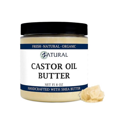 Castor Body Butter-Castor Oil-Raw Shea Butter-Moisturizing-Skin-Hair-Body