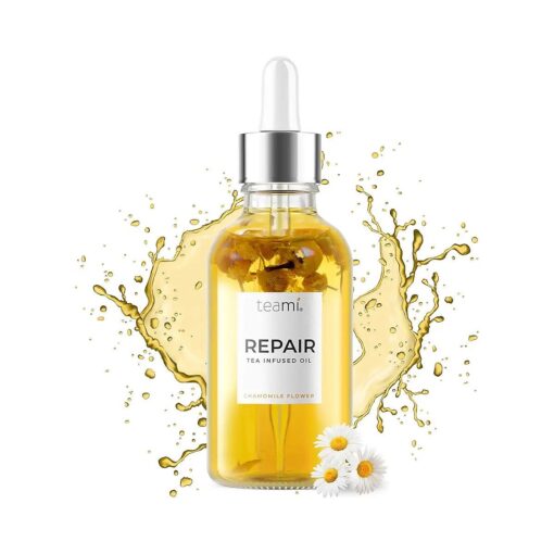 Teami Repair Jojoba Face Oil for Women with Coconut Oil, Camellia Seed & Vitamin E Oil for Skin - Facial Oil Cleanser for Sensitive, Normal, Oily & Dry Skin ( 2oz )