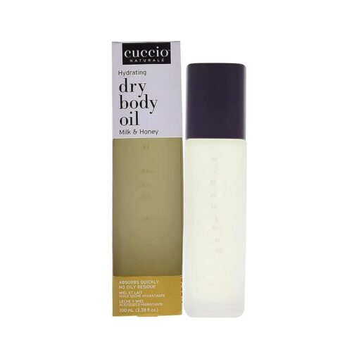 Cuccio Naturale Hydrating Dry Body Oil - Milk & Honey, Paraben-Free, 3.38 Oz