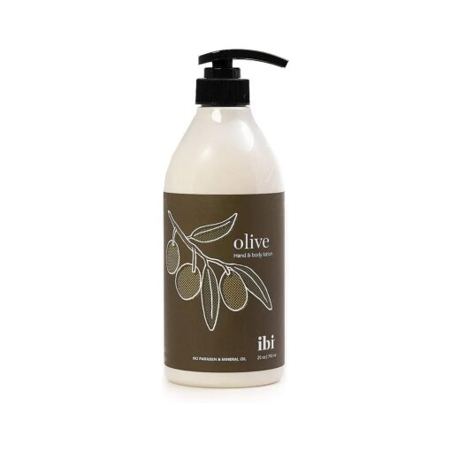 IBI Moisture Mineral Oil Free Hand and Body Lotion For Dry Skin with Olive 25.4 fl oz / 750ml, 1bottle