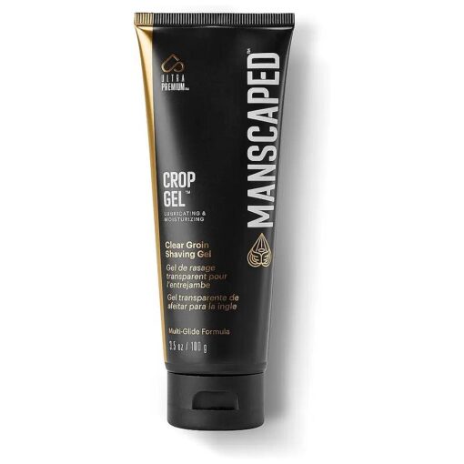 MANSCAPED ( r ) Crop Gel ( tm ) Clear Groin Shaving Gel, Moisturizing and Lubricating Multi-Glide Formula Designed for Below-the-Waist Trimming, Vegan and Paraben-Free ( 3.5 oz )