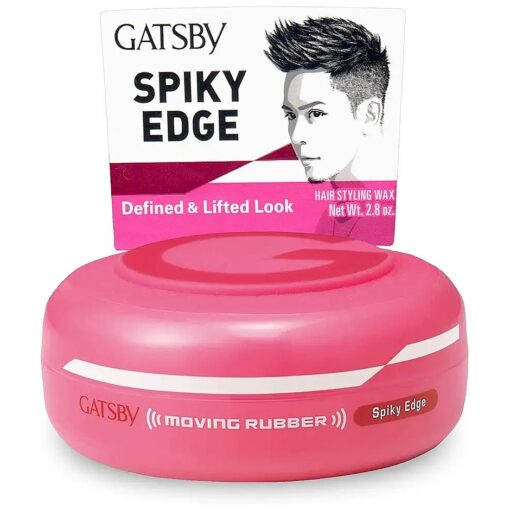 GATSBY Moving Rubber Spiky Edge Hair Wax, English Version, 80g/2.8oz