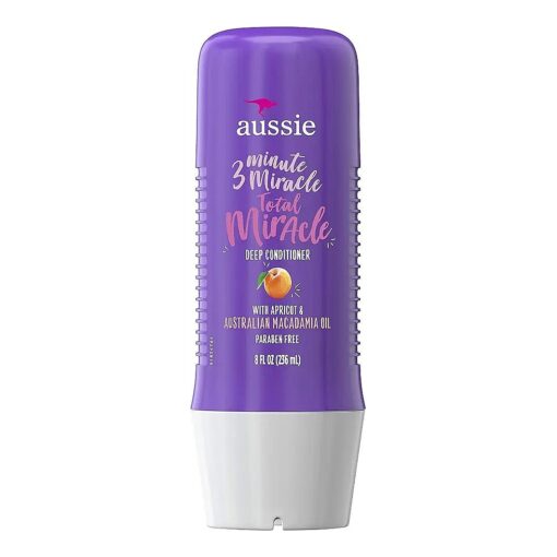 Damage Repair - Aussie Paraben-Free Total Miracle 3 Minute Miracle Conditioner w/Apricot, 8.0 fl oz ( Packaging May Vary )