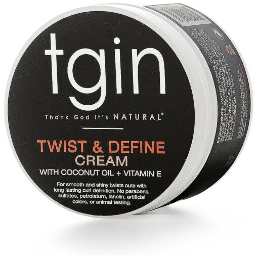 Thank God It 's Natural tgin Twist and Define Cream, Hair Styling Cream - 12 Oz, Curly Hair - Paraben Free