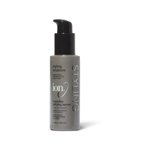 Ion Humidity Defying Serum, Paraben-Free, Vegan, Anti-Frizz, Smoothing, Oil-Free, Thermal Heat Protectant