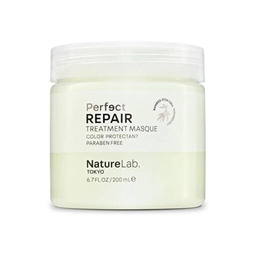 NatureLab, TOKYO Perfect Repair Treatment Masque : Heat and Color Protection, Hair Mask Treatment to Strengthen and Repair Dull, Damaged, Brittle Hair I 6.7 FL OZ / 200ml