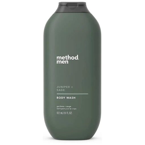 Method Men, Juniper + Sage Body Wash, Paraben and Phthalate Free, 18 fl oz ( Pack of 1 )