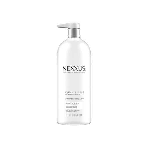 Nexxus Clean and Pure Clarifying Shampoo, With ProteinFusion, Nourished Hair Care Silicone, Dye And Paraben Free 33.8 oz