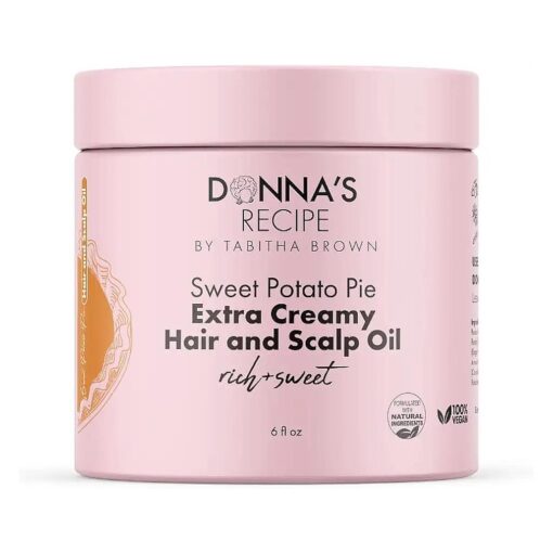 Donna 's Recipe by Tabitha Brown Sweet Potato Pie Extra Creamy Hair & Scalp Oil ( LOC System )