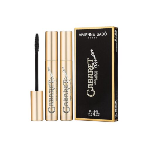 Vivienne Sabo Paris - Classic Everyday Mascara Cabaret Premiere, Cruelty Free, Black, Made in Europe, DUO Pack ( 2 pieces )