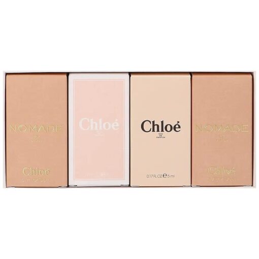 Chloe Chloe Women 4 Pc Mini Gift Set 5 ml Nomade EDP Spray, 5 ml Chloe EDT Spray, 5 ml Chloe EDP Spray, 5 ml Nomade EDP Spray