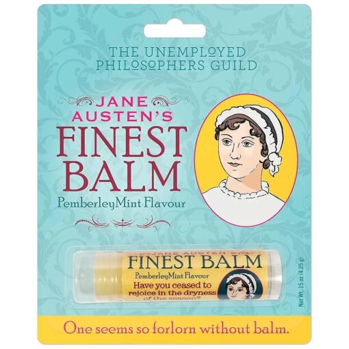 Jane Austen 's Finest Balm, Lip Balm Tube, Peppermint Flavored - Cruelty-Free and Made in the USA from Natural and Imported Ingredients