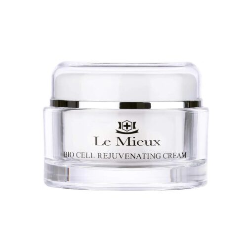 Le Mieux Bio Cell Rejuvenating Cream - Triple Peptide Facial Moisturizer with Hyaluronic Acid, Squalane & Rose Hip, Night & Day Cream for Face & Neck, No Parabens or Sulfates ( 1.75 oz / 52 ml )