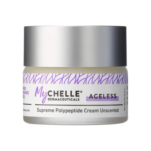 MyCHELLE Dermaceuticals Supreme Polypeptide Cream Unscented ( 1.2 Fl Oz ) - Anti-Aging Cream with Powerful Peptides, Help Lift & Revive Skin, Help to Reduce the Appearance of Fine Lines and Wrinkles