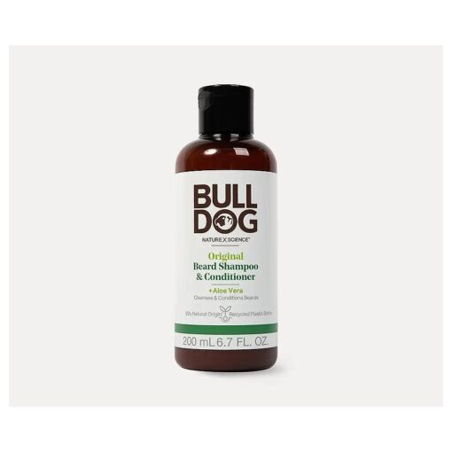 Bulldog Mens Skincare and Grooming Original Beard Shampoo and Conditioner, 6.7 Ounce