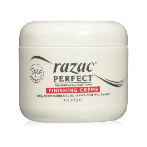 Razac Perfect for Perms Finishing Creme Daily Hairdressing and Scalp Conditioner, 4 Ounce