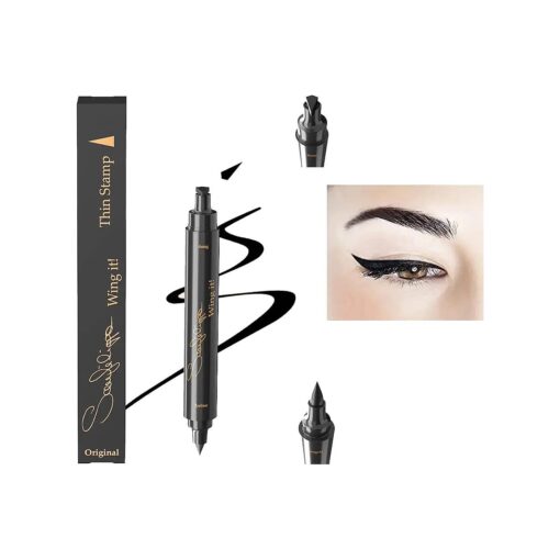 Sanfilippo Wingit Eyeliner Stamp - Perfect Wing Cat Eye Stamp, Vamp Style Wing, Waterproof & Sweatproof, Perfect Cat Eye Look, Winged Long Lasting Liquid Eye Liner Pen, Original, Three Sizes ...