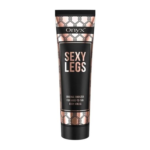 Onyx Sexy Legs Indoor Tanning Lotion with Bronzer - Gradual Tanning lotion for Legs - Perfectly Tanned Legs and Hard To Tan Body Parts - Double Bronzing Lotion - Leg Tanner Makeup