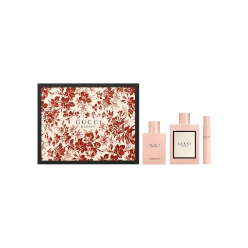 Gucci 3 Piece Bloom Eau de Parfum Spray Gift Set for Women