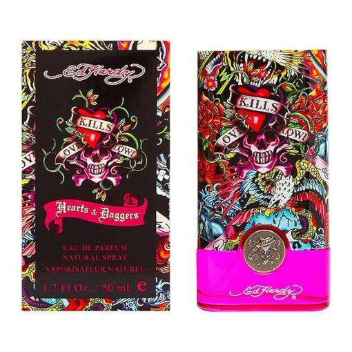 Ed Hardy Christian Audigier Hearts and Daggers Eau De Parfum Spray for Women, 1.7 Ounce