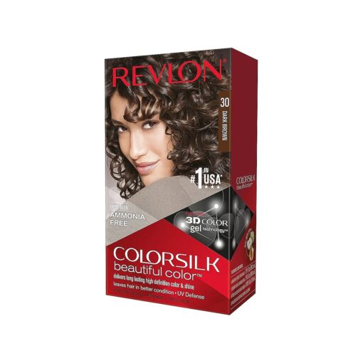 ColorSilk Hair Color, 30 Dark Brown 1 ea ( Pack of 3 )