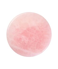 Beaupretty 1 Pc Grafted Eyelash Jade Stones Eyelash Extension Glue Pallet Holder Round Pallet Pad Resin Nail Art Plate Palette Makeup Palette ( Pink )