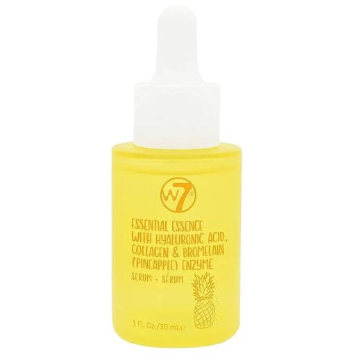 W7 Essential Essence Face Serum - Hyaluronic Acid & Pineapple Extract Facial Serum - Rejuvenating & Protecting Skin