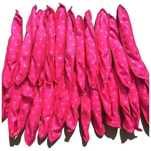 Aimin Soft Curlers for Overnight Heatless Curls, No Heat Foam Rollers for Long Hair, Satin Sponge Curlers ( 30 pcs, pink )