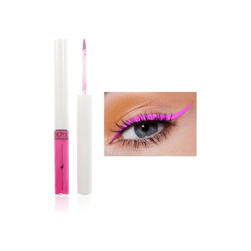 Pink Liquid Eyeliner Colorful Eyeliners Waterproof Eyeliner Neon Makeup Cosmetic for Women and Girls