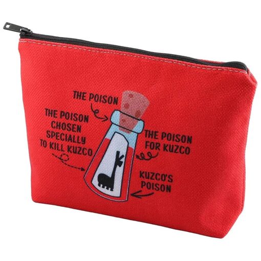 ZJXHPO Emperors Makeup Bag The Poison Chosen Specially To Kill Makeup Zipper Pouch Bag For Her Llama Travel Case ( Pink Llama Poison )