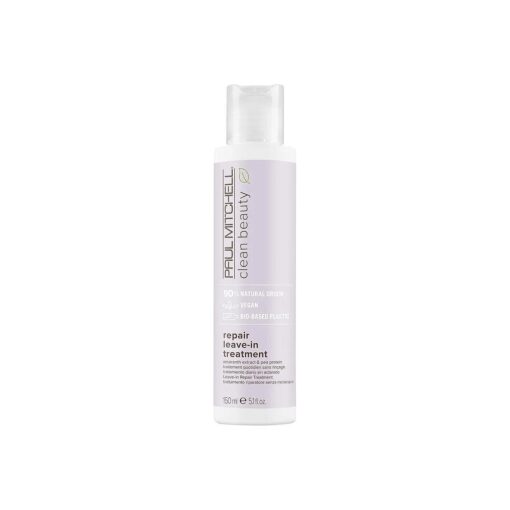 Paul Mitchell Clean Beauty Repair Leave-In Treatment, Leave-In Conditioner, Restores Strands, For Damaged, Brittle Hair, 5.1 fl, oz .