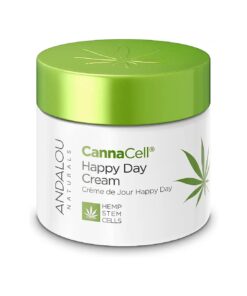 Andalou Naturals Cannacell Happy Day Cream, Face Moisturizer with Nourishing Hemp Stem Cell Formula for Restored & Glowing Skin, Face Cream for Women & Men, 1.7 fl oz