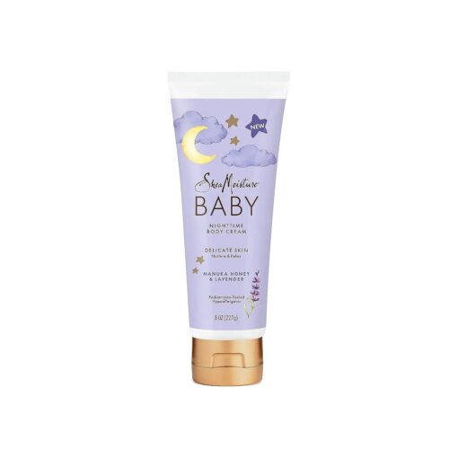 SheaMoisture Baby Moisturizer Manuka Honey & Lavender for Delicate Hair and Skin Nighttime Hair and Skin Care Regimen 8 oz