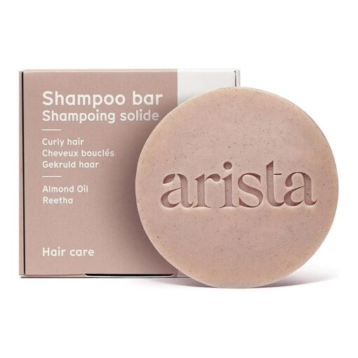 Arista Curly Hair Shampoo Bar | Ayurvedic Shampoo Bar | Sweet Almond Oil, Reetha Fruit Powder & Shea Butter Shampoo | Moisturizing Shampoo for Curly Hair | Travel Shampoo Bars for Hair