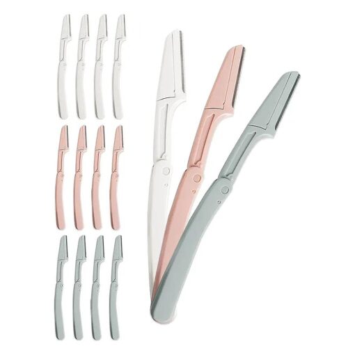 Eyebrow Razor, 15 Pcs Dermaplane Razor for Face, Foldable for Women and Men by MoHern