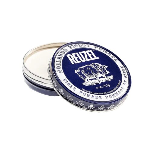 REUZEL Fiber Pomade, Firm and Pilable All Day Hold, Water Soluble Styling, Low Shine and Flake Free, Easy To Wash Out, For All Hairstyles