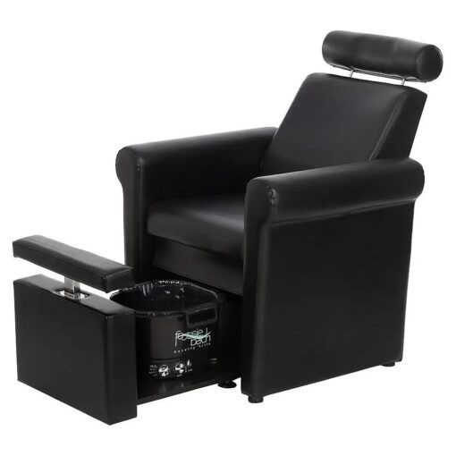 Buy-Rite Salon & Spa Equipment Mona Lisa Plumb Free Pedicure Chair - No Plumbing, Adjustable, Portable, Removable, Black, CHM-2320-5H-BLACK