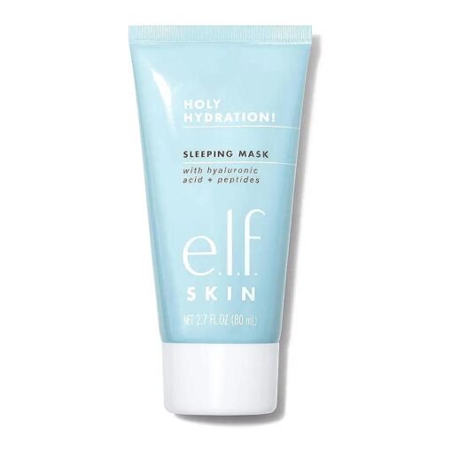 e.l.f, Holy Hydration ! Sleep Mask, Ultra-Hydrating Dual-Use Face Mask, Replenishes & Nourishes Dry Skin for a Plumped Up Complexion, 2.7 Fl Oz ( 80mL )