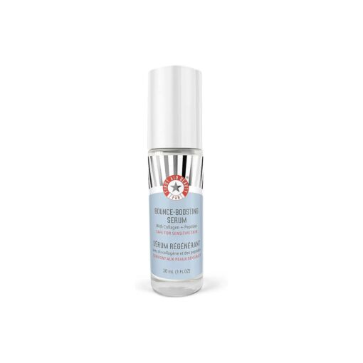 First Aid Beauty Bounce Boosting Serum with Collagen + Peptides, Helps Smooth Fine Lines + Wrinkles with Plumping Hydration, 1 oz