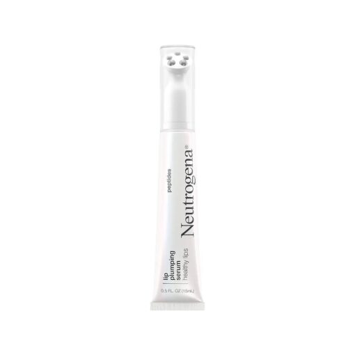 Neutrogena Healthy Lips Plumping Serum, Lip Enhancer with Peptides Nourishes and Promotes the Appearance of Naturally Fuller and Plumper-Looking Lips, 0.5 fl, oz