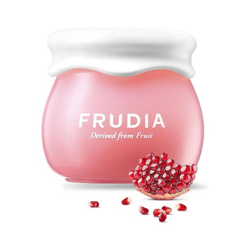 FRUDIA WELCOS Pomegranate Nutri-Moisturizing Cream Mini | Firming Face Cream w/Pomegranate extract, BL-FILL UP, Vegan Collagen | Korean Skin Care Moisturizer Face Cream ( 0.33 fl oz )