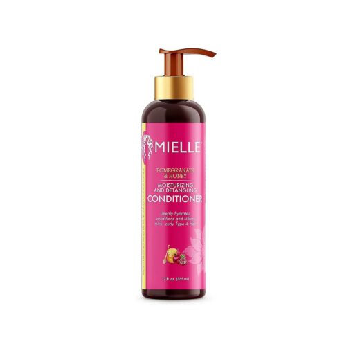 Mielle Organics Pomegranate & Honey Detangling Conditioner, Hydrating & Moisturizer For Dry, Damaged, & Frizzy Hair, Treatment For Thick Curly Wavy Hair Type 4 Hair, 12-Fluid Ounces