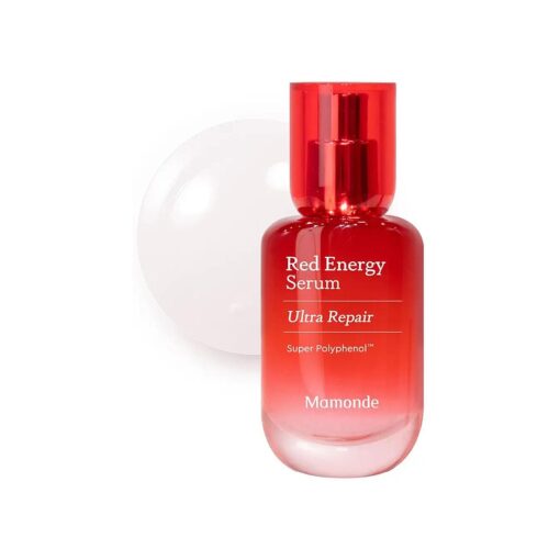 Mamonde Red Energy Recovery - Vegan Serum, Powerful Skin Antioxidation, Daily Anti-Aging, Moisture Barrier Strengthening, Hypoallergenic, Korean Skin Care, 1.10 Fl Oz .