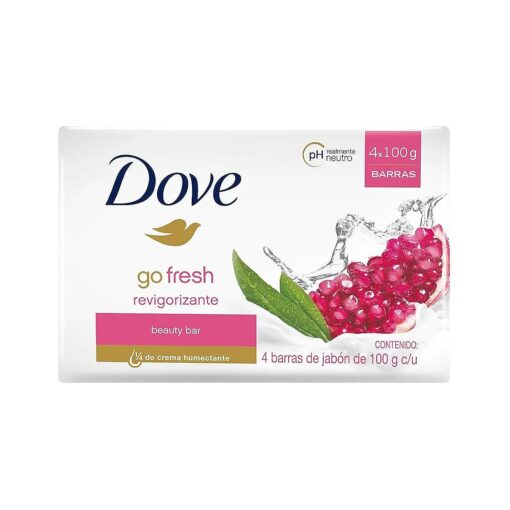 DOVE BAR SOAP - POMEGRANATE 100g / 3.5oz ( Pack of 4 )