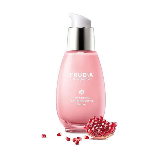 WELCOS FRUDIA Pomegranate Nutri-Moisturizing Serum | Firming Face Serum w/Pomegranate extract, BL-FILL UP, Vegan Collagen | Korean Skin Care Serum Day and Night Moisturizer for Face ( 1.69 fl oz )